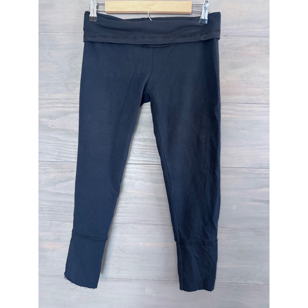 R&R Surplus Corps Twist Back Crop Legging Lounge Pants Fold Over Waist Y2K S‎